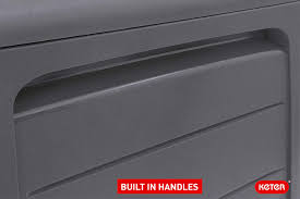 Not only does this marvel plus deck box provide adequate storage, but it also has an attractive natural brown paneled design that complements both interior and. Keter Marvel 270l Garden Storage Box Graphite Grey Amazon Co Uk Garden Outdoors