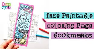 Bookmark coloring page from books category. Free Printable Coloring Page Bookmarks Dawn Nicole