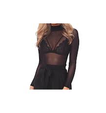 06 18 69 67 34 Top Transparent Noir Top Transparent Manches Longues