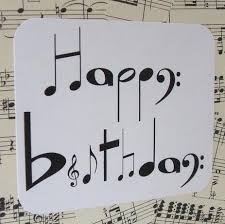 Happy Birthday Music Notes Carta De Feliz Cumpleanos Felicitaciones De Cumpleanos Canciones De Feliz Cumpleanos