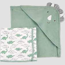 100% brand new and high quality. Baby Boys Dino Bath Towel Set Just One You Made By Carter S Brown Baby Towel Baby Boy Towels Baby Bath Towel