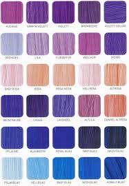 purple hair color chart shade charts for synthetic hair