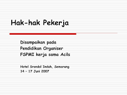 Hak untuk membentuk serikat pekerja dengan tujuan bersatu. Ppt Hak Hak Pekerja Powerpoint Presentation Free Download Id 2898038
