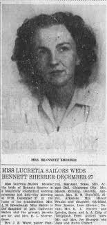 Lucretia Sailors and Bennett Sherrer's Wedding Announcement in Pushmataha  County