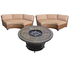 Maybe you would like to learn more about one of these? 3 Piece Patio Furniture Set With 48 Round Gas Fire Pit Table And 2 Laguna Curved Outdoor Wicker Chairs In Wheat Walmart Com Walmart Com