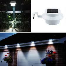 1 2 5x Led Outdoor Solar Powered Led Fence Lights Wall Yard Lamp Garden Outdoor Ebay
