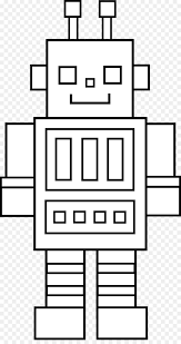 This image is protected by copyright law and can not be legally used without purchasing a license. White Background Clipart Robot Square Rectangle Transparent Clip Art