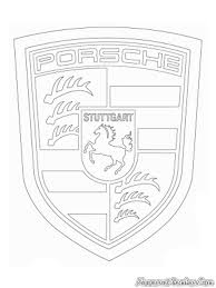 The porsche logo is said to be an attempt to immortalize each porsche car is unique in its own way. Porsche Logo Coloring Pages