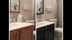 If you love the soft and sleek color, this gray bathroom vanity must stand in your bathroom. How To Update The Color Of Your Bathroom Vanity Cabinet Youtube