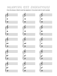 Writing Key Signatures In 2020 Key Signatures Printable Music Theory Worksheets Music Theory Worksheets
