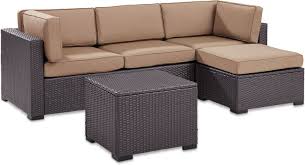 Isla 2 Piece Outdoor Sofa Ottoman And Coffee Table Set Value City Furniture And Mattresses Value City Furniture Outdoor Sofa Outdoor Patio Set