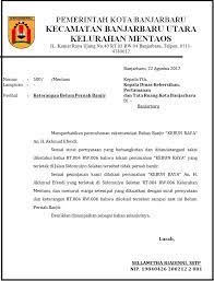 Contoh surat izin tidak masuk kerja karena menikah. Surat Keterangan Bebas Banjir Kelurahan Mentaos