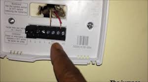 So while we gave you the common thermostat wire color the r wire is the power and the other wires are the pathways to the hvac system to control it. 2 Wire Installation For Honeywell Thermostat Youtube
