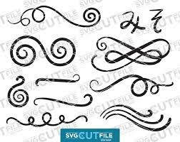 Swoosh Svg Or Swish Png Squiggle Word Loop Swash Underline Etsy Squiggles Svg Swirly