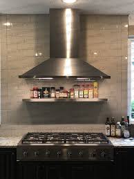 Thus, if you're longing for a new look for your old kitchen, shelves can be the idea and cheaper solution. Fireproof 100 Stainless Steel Floating Shelf Ponoma For Safe Use Under Hood With Warming Light Above Mantel Natural Matte Black Brass Floating Shelves Decorating Shelves Floating