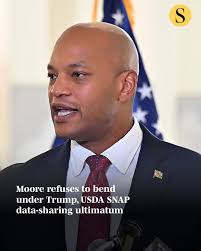 Maryland Gov. Wes Moore's office said he isn't cowed by the Trump  administration's threat to withhold federal Supplemental Nutrition  Assistance Program (SNAP) administrative funding from states, including  Maryland, that refuse to turn