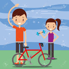 Select from 2675954 premium healthy lifestyle of the highest . Kids Practicing Exercise Healthy Lifestyle Vector Illustration Royalty Free Cliparts Vectors And Stock Illustration Image 103673415