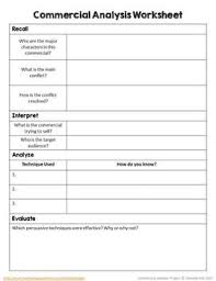 Persuasive Techniques Commercial Analysis Project Persuasive Techniques Persuasion Analysis