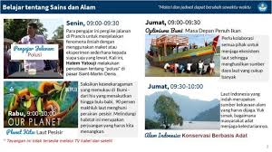 Rádiózz és tévézz ingyen az interneten! Live Streaming Tvri Belajar Dari Rumah Jumat 3 Juli 2020 Optimisme Bumi Masa Depan Penuh Ikan Tribunnews Com