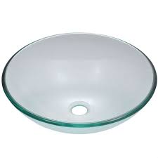 crystal clear tempered glass round