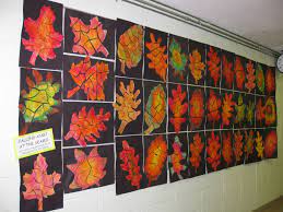 Fragmented Leaf In Pastel Gr 5 Fall Art Projects Autumn Art Autumn Leaves Art