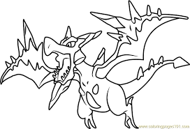 The many meteoroids in its body provide the energy it needs to mega evolve. Mega Aerodactyl Pokemon Coloring Page For Kids Free Pokemon Printable Coloring Pages Online For Kids Coloringpages101 Com Coloring Pages For Kids