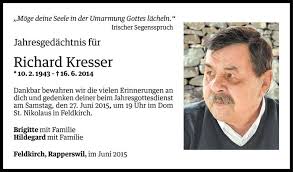 Todesanzeigen von Richard Kresser
