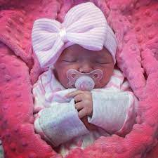 Newborn Girl Hat Baby Girl Hat Baby S 1st Keepsake Etsy Baby Girl Hats Newborn Newborn Girl Hat Newborn Hospital Hats