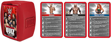 The book of top 10s is packed with information and trivia and will provide hours of . Wwe Top Trumps Quiz Game Amazon Co Uk Toys Games