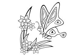 2.17gambar kupu kupu kartun hitam putih. 5 Contoh Sketsa Gambar Kupu Kupu Hinggap Di Bunga Cek Sih