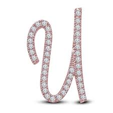 Diamond letters with gemstones (high resolution 3d image). Mothers Day 14k Yellow Gold Over 925 Sterling Silver White Cubic Zirc Atjewels In