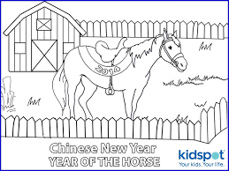 Horse coloring pages adults kids pictures. Horses In The Stable Coloring Page Free Coloring Library