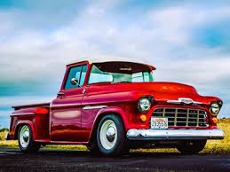 Image result for Radiant Red 1955 Truck