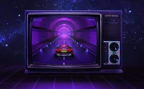 Music Style Background Ferrari 80s Wallpaper Neon Illustration Synthwave Music Wallpaper Wallpaper
