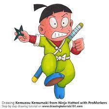 Kemuzou Kemumaki From Ninja Hattori With Promarkers Sinchan Cartoon Cartoon Canvas Cartoon Wallpaper Hd