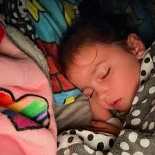 🌈 My gosh she's gorgeous when she's asleep 😂 🌈 Little Freya has been  poorly for 4 days now. Adamant she was going to school