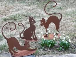 Mailos neuer freund ist bei uns eingezogen. Edelrost Katze Zur Wahl Garten Terrasse Tiger Tier Skulptur Figur Dekor Rost Ebay