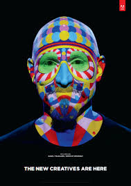 Adobe The New Creatives Are Here Mick Ebeling Cannes Lions Body Art Painting Graphic Design Posters