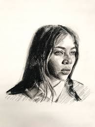 portrait of a girl Drawing by Brandon Lillibridge