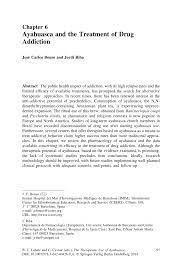 Pdf Ayahuasca And The Treatment Of Drug Addiction