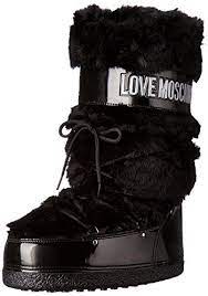 love moschino womens moonboot snow boot black 41 eu11 m us this is an amazon affiliate link check out this great p snow boots women winter boots women boots