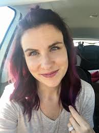 Purple hair color recommendations for shoulder-length hair