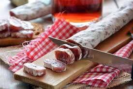 Maybe you would like to learn more about one of these? Spanish Fuet Salami On A Cutting Board Stock Images Page Everypixel
