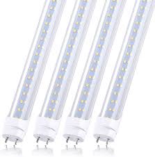 These kits are important because they are attached to. T8 4ft Led Tube Light Replacement 28w 5000k G13 2 Row Daylight White Bypass Ballast 80w Equivalent 3360 Lumen Dual End Powered Clear Cover Ac 85 277v 4 Pack Amazon Com