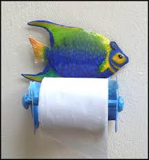 Toilet Paper Holder Blue Angelfish Tropical Fish Design Bathroom Decor Tropic Decoracion Tropical Del Hogar Decoracion Tropical Decoraciones De Pescado