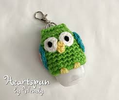 Hand sanitizer sewing pattern roundup. Ravelry Owl Hand Sanitizer Holder Pattern By Wendy Connor
