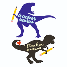 Download Teacher Saurus Teachersaurus Cuttable Design