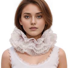 Renaissance Ruffle Collar Victorian Neck Ruff Elizabethan Collar clown  Collar