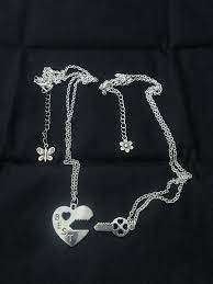 2 Best Friends Necklaces Gift Idea Silver Friendship Necklace Etsy Best Friend Necklaces Friend Necklaces Friendship Necklaces