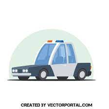 Cartoon Police Car Vector Car Vector Police Cars Police